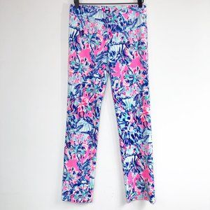 Lily Pulitzer  Floral Velour Pants Medium